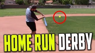 BLITZBALL WIFFLE BALL HOME RUN DERBY CRAZY FINISH [upl. by Navannod261]