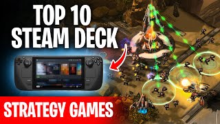 10 Best Strategy Games on STEAM DECK 2024 [upl. by Nrevel]