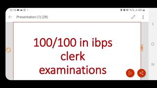 100100 IN IBPS CLERK PRE EXAMINATION [upl. by Leiso525]