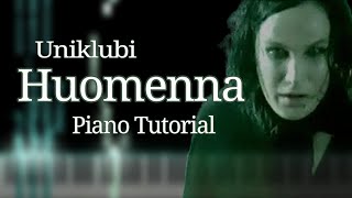 Uniklubi  Huomenna  PIANO TUTORIAL [upl. by Mlohsihc343]