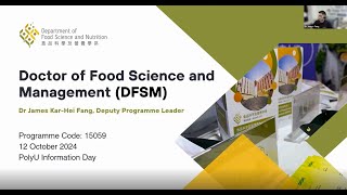 FSN Programme Talk Info Day 2024  Doctor of Food Science and Management 15059 [upl. by Odessa]