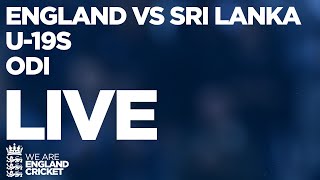 🔴 LIVE England U19s v Sri Lanka U19s  2nd ODI [upl. by Neros]