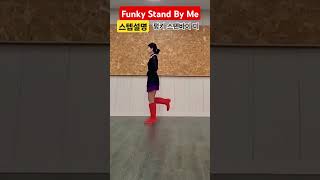 FunkyStandByMe펑키스텐바이미스텝설명LineDance라인댄스 [upl. by Cindelyn]