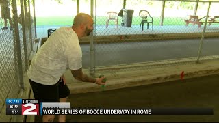 World Series of Bocce underway in Rome [upl. by Sreip]