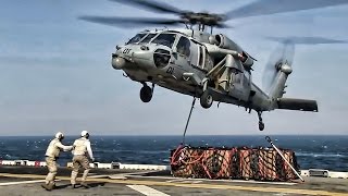 US Navy Underway Replenishment • CONREP amp VERTREP [upl. by Jurgen]