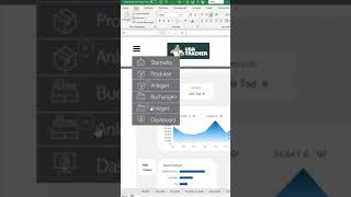 Moderne Navigationsleiste in Excel erstellen shorts [upl. by Airat927]