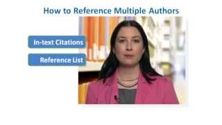 How to Reference Multiple Authors in APA Style [upl. by Ponce]