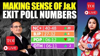 LIVE I Decoding JampK Exit Poll Data With CVOTERs Yashwant Deshmukh I NC I PDP I BJP I Cong [upl. by Ylecara]