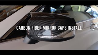 2022 Infiniti Q60 Carbon Fiber Mirror Caps Install [upl. by Venus]