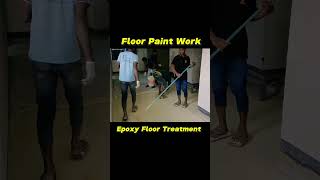 Epoxy Floors installation method  Epoxy Floors in house epoxy floor paint construction shorts [upl. by Novahc740]