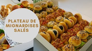 Plateau de mignardises salées pour vos événements pour 10 personnes [upl. by Nereen]