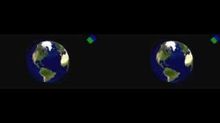 Animation of orbiting satellites made in Matlab [upl. by Patten]