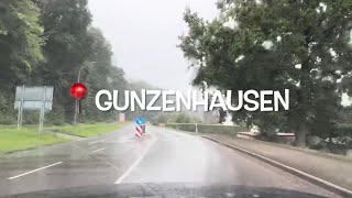 4K  Gunzenhausen  Germany  Rainy drive through a small German town [upl. by Kyrstin362]