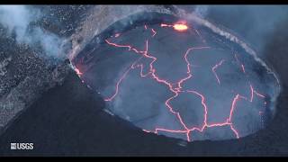 Kīlauea Summit Eruption  Lava Returns to Halemaʻumaʻu [upl. by Merrily]