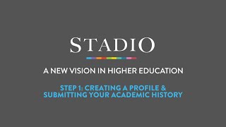 STEP ONE Creating a Profile and providing your Academic History [upl. by Ettevroc867]