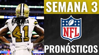 Pronósticos NFL Semana 3 🏈 Análisis Apuestas y Predicciones de cada PARTIDO [upl. by Burkley]