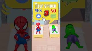 হাল্ক ম্যানের সাথে শেষে কি হলো😱shorts gta5 spiderman hulk cartoon [upl. by Pudens]