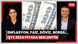 Enflasyon faiz döviz altın borsa İşte 2024 piyasa beklentisi [upl. by Japha809]