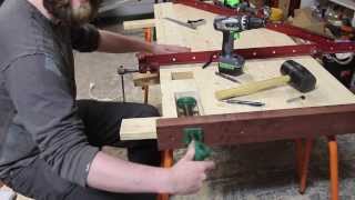 006  JordsWoodShop Roubo bench modification  Tail vise [upl. by Ettener]