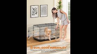 Yaheetech 42 inch Dog Crate Review amp Instructions [upl. by Auoh777]