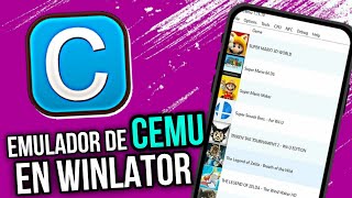 ✅️ COMO Instalar y CONFIGURAR Cemu en Winlator Cmod en Android  Emulador wii upc [upl. by Tigges]