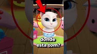 NUNCA LE PREGUNTES A TALKING ANGELA DONDE ESTA TOM 😨 talkingtom talkingangela shorts miedo [upl. by Down]