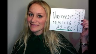 Video 462 NORSKPRØVE MUNTLIG A2 B1 eksempler [upl. by Osber]