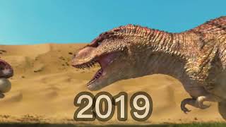 CARNOTAURUS EVOLUTION 2000 2022 BAD ROMANCE CRAZY DINOSAUR KING OF DINO [upl. by Navannod400]