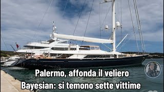 Palermo affonda il veliero Bayesian si temono sette vittime [upl. by Rebmyt436]