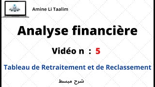 Tableau de Retraitement et de Reclassement  Analyse Financière [upl. by Gomer]