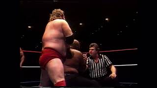 MID SOUTH Wrestling 1985 12 31 1985 OKC 1 Bruise Brother vs Eddie Gilbert and The Nightmare [upl. by Minnnie]