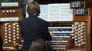 Widor Toccata 5th Symphonie with 128ft organ stop on pedals [upl. by Novyaj]