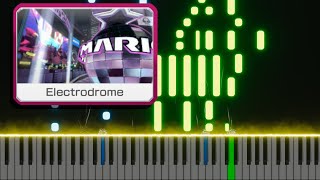 Electrodrome  Mario Kart 8 Piano visualization [upl. by Adnama]