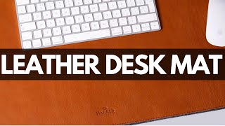 Harber London Tan Leather Desk Mat Review [upl. by Ari]