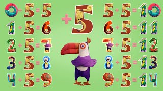 123 Clay Tale  Learn Addition 5 with Clay Animals  Multhouse Studio Games [upl. by Alvar]