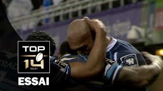 TOP 14 ‐ Essai Nemani NADOLO MHR – MontpellierBordeauxBègles – J16 – Saison 20162017 [upl. by Nnayrb413]