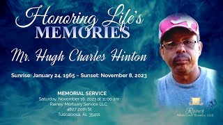 Celebration of Life for Mr Hugh Charles Hinton Jr [upl. by Ruffo]