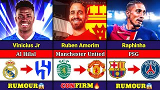 New CONFIRMED and RUMOUR Transfers 2024🤪🤯FT Vinicius Jr Al Hilal Raphinha PSG Ruben Dias Chelsea [upl. by Atikaj]