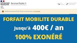 Forfait Mobilités Durables FMD  comment ça marche [upl. by Gusba]