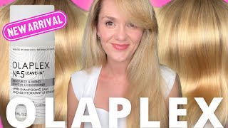 Olaplex NEW N°·5 LEAVEIN Before And After Review  The Ultimate Dry Hair Cure and Split End Sealer [upl. by Etnomed]