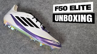 adidas F50 Elite FG Messi Triunfo Estellar Pack Unboxing 4K  IE9063 [upl. by Amaerd]