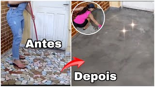 FAÇA VOCÊ MESMO CIMENTO QUEIMADO CASEIRO TUTORIAL diy [upl. by Cornel]