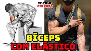 10 Exercicios para Biceps com Elastico  Academias Fechadas Treino com Elastico [upl. by Hulda]