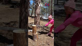 Who won sword weapon axe woodchopping woodsplitting logsplitter outdoors challenge [upl. by Reg]