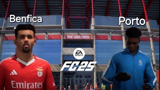 Clássico Benfica vs Porto jogo da Liga Portugal EA SPORTS FC 25 [upl. by Lunna593]