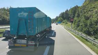 Mercedes Actros 1851 Fahrt Pforzheim nach Lauchringen  Kreuz Stuttgart bis Ausfahrt Holzgerlingen [upl. by Suidaht]