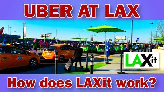 LAX Uber Lyft and Taxi pickup  LAXit [upl. by Ody515]