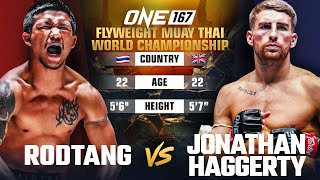 Legendary Muay Thai Rivalry ⚔ Rodtang vs Haggerty I  Full Fight [upl. by Freeborn]