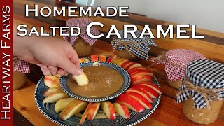 How to make Salted Caramel Sauce  Caramel Recipe  Apple Dip  Caramel Apple  Heartway Farms [upl. by Zuleika]