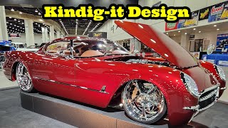 Kindigit Design 2024 Detroit Autorama Ridler Winner 🏆 1953 Chevy Corvette Coupe Handbuilt Sports [upl. by Vilma]